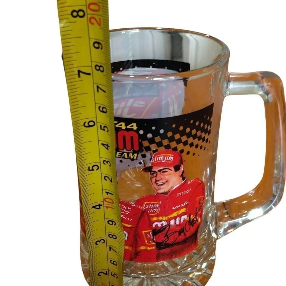 Vintage Rare Slim 1999 NASCAR BUSCH SERIES Jim Racing Team Beer Mug 24oz Heavy D